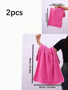 1/2/3 chiếc khăn nhỏ thêu hình dâu tây bằng vải lông san hô (13.38*29.52in), khăn tắm sợi siêu mềm màu trơn thêu hình dâu tây (33.48*59.05in) hoặc khăn lớn (19.68*35.43in), khăn tắm hoặc khăn lau tay phòng tắm đôi bằng sợi siêu mềm màu trơn thêu hình dâu tây, khăn tắm mềm mại và thân thiện với da, đồ dùng phòng tắm. - Màu Hồng Tươi - Xem 15