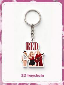asmodee Cute New Singer Metal Keychain Pendant. Decorative Accessory For Bags, Car Accessories, Couples' Pendants, Acrylic Keychains, Car Rearview Mirror Decorative Pendants, Decorative Bags, Backpack Pendants, Clothing Pendants, Fashionable Accessories. Gift For Relatives And Friends. - Multicolor - View 5