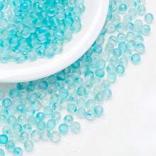 100/200pcs 8mm Frosted Gold Foil Round Glass Beads With Straight Hole, Spacer Beads For Jewelry Making, Handmade DIY Bracelets, Necklaces, Earrings Accessories - Multicolor - View 7