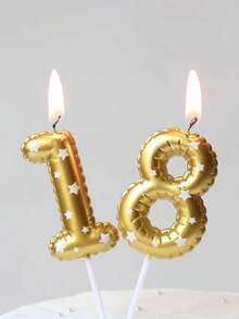 Star Love Print Digital Birthday Candle Plug-In, Baking Cake Decoration Candle Plug-In - View 1