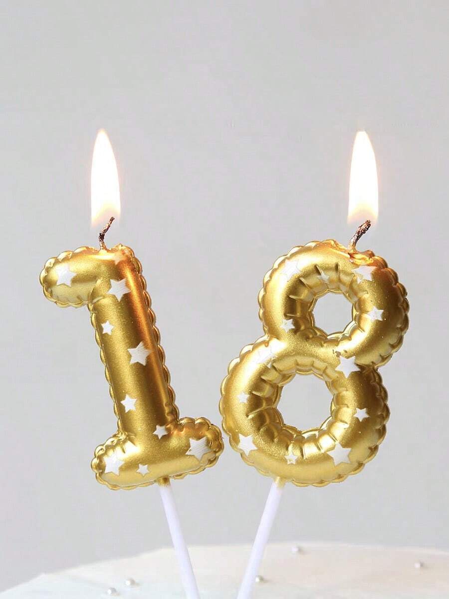 Star Love Print Digital Birthday Candle Plug-In, Baking Cake Decoration Candle Plug-In - View 1