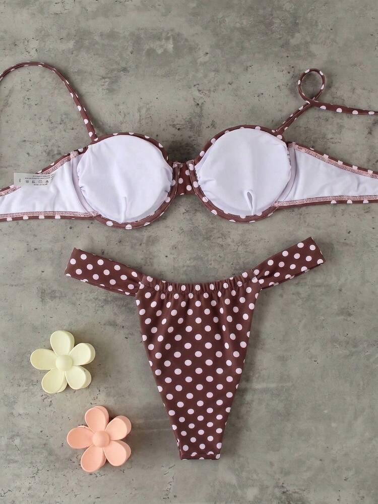 Đồ bơi bikini nữ in họa tiết gợi cảm cho kỳ nghỉ bãi biển - Nhiều màu - Xem 3