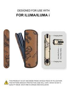 1PC For IQOS ILUMA ONE/ILUMA I ONE/New Iluma I One/ILUMA/ILUMA I /ILUMA PRIME/Iluma I Prime 20 HeatSticks BoX Series Protective Case, Fashionable Minimalist Cartoon Pattern Portable Storage Leather Sleeve, Full Protection Anti-Drop Anti-Fingerprint Wear-Resistant High-End Texture Hard Shell Soft Leather Dual Protection, Perfect Gift Choice, High-End Protective Shell, Unisex Fashion Accessory, Fashionable Patchwork Personalized Appearance Decoration, Business Casual Versatile Style, Precise Hole Position Perfect Fit, Couple Style Unisex, Iqos Series Dedicated Protective Shell, TEREA Storage Box - Brown Bear - View 28