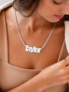 Individualisierte minimalistische luxuriöse personalisierte Namenskette, entdecke deinen exklusiven Stil, ideales Geschenk für Freund, Freundin, Vater, Mutter, Familie, Freunde, Haustiere, Jahrestag, Geburtstag, Abschluss, Abschlussball, Party, Valentinstag, multifunktional, dekorativ, modisch, modern, süß, lässig, individualisiert, personalisiert, einzigartig, ideales Geschenk für ihn, ideales Geschenk für sie, Rückkehr zur Schule Mode - Verschiedenfarbig - Übersicht 5