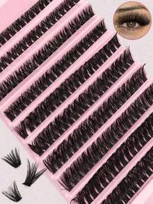 200pcs DIY Sh Extension K - D Curl Cluster Shes Wh Applicator Ls For Natural Volume & Effortless At-Home Application (Salon-Sh Effect) - D - View 3