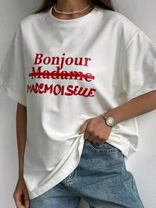 Oversized T-Shirts New Model 2026 - Summer T-Shirts Summer Outfit Women Summer Outfit Women - White - View 12