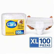 CALZON PARA ADULTO UNISEX XL  PAQUETE CON 100 PIEZAS - Blanco - Ver 1