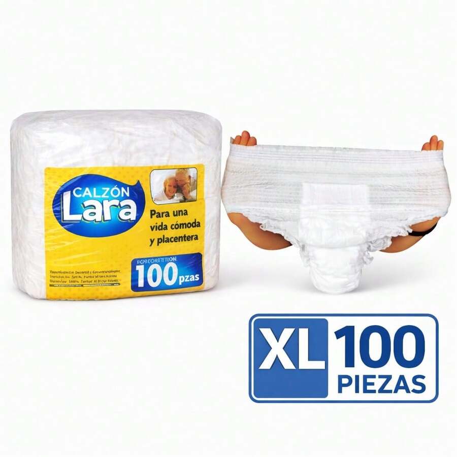 CALZON PARA ADULTO UNISEX XL PAQUETE CON 100 PIEZAS - Blanco - Ver 1