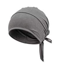 CONFLASS 1/3pcs Women's Soft Elastic Tie Headscarf, Muslim Headwrap Inner Cap, Breathable Sleeping Cap For Curly Hair, Adjustable For Daily & Nighttime Use, Multiple Colors Available - Strappy Bottom Hat - View 10