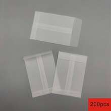 50/100pcs Semi-Transparent Envelopes, Multi-Size Options, Suitable For Seed Storage, Coin Envelopes - Clear - View 11