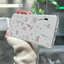 Fanahat-Funda para teléfono: Carcasa con patrón prémium de flores de verano, compatible con la serie for  Galaxy A54/A53/A52 (universal para A52S) / A34 (5G) / A32 (5G) / A14 (5G) / A13 5G / A12 / A04S / S10+ / S21 / S21U / S21+ / S22 / S22+ / S21U / S23 / S23+ / S23U y la serie S24 A15 / A35 (5G) / A55 - transparente - Ver 5