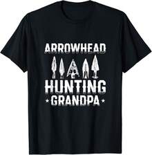 Arrowhead Hunting Grandpa - Arrowhead Hunting Gift Unisex T-Shirt - 黑色 - 查看 1