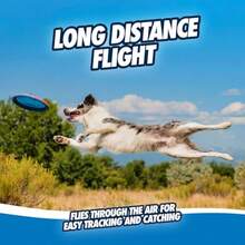 Paraflight Flyer - Juguete de  para Perro Flota en el Agua; Suave con los Dientes y Las encías del Perro; Brilla en la Oscuridad; Grande - Grande - Ver 7