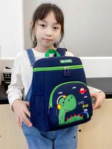 Cute Dinosaur Cartoon Backpack, Lightweight Daypack For Boys And Girls, Suitable For School, Travel And Vacation - A - View 6