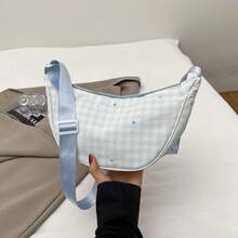 Bolso de mano moderno y versátil para mujer, estilo casual elegante con un toque de alta gama, bolso de hombro estiloso ideal para ir de compras. - Verde con colgante - Ver 10