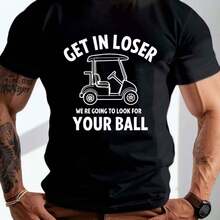 Printed T-Shirt For Men And Women - Black - View 1