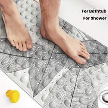 1pc Bathroom Anti-Slip Mat, PVC Material With Suction Cups, Vein Textured, 16"X39" Universal Size, Shower Tub Non-Slip Pad, Durable & Easy To Clean, Versatile For Home, Living Room, Bathroom,Room Decor,Travel Essential - Multicolor - View 6