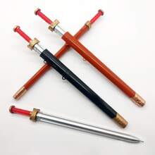 2pcs Creative Chinese Sword Neutral Gel Pens - Smooth Medium Tip, Suitable For School, Office And Gifts - A - View 1