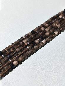 天然刻面立方體銀藍色天使瑪瑙石方形隔珠 珠寶製作DIY手鍊 3x3mm - 彩色 - 查看 7