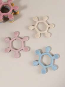 6-Piece Silicone Teething Toys, Baby Teether Chew Toys, Assorted Teething Molar Stick - Multicolor - View 3