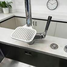 1/2件免鑽孔水龍頭瀝水架，廚房水槽防濺水擋板與海綿收納架，快速乾燥、防霉水槽整理架 - 均碼 - 查看 3