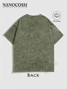 [100% Cotton] DVD Video Nostalgic Green Logo Vintage Gaming Print T-Shirt 2000s Aesthetic Retro Summer Shirt - Unisex Women & Men's Campus Daily Wear - Washed T - Green - 查看 2