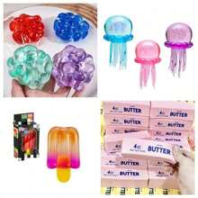 3 Draws Mystery Box Squishy Toys – Random Blind Box Stress Relief Set – Independent Odds Each Pull,You'll Have Three Chances To Win-You Might Get One Prize, Or Two, Or Even Three. It's A Surprise Every Time. - 駝色 - 查看 2