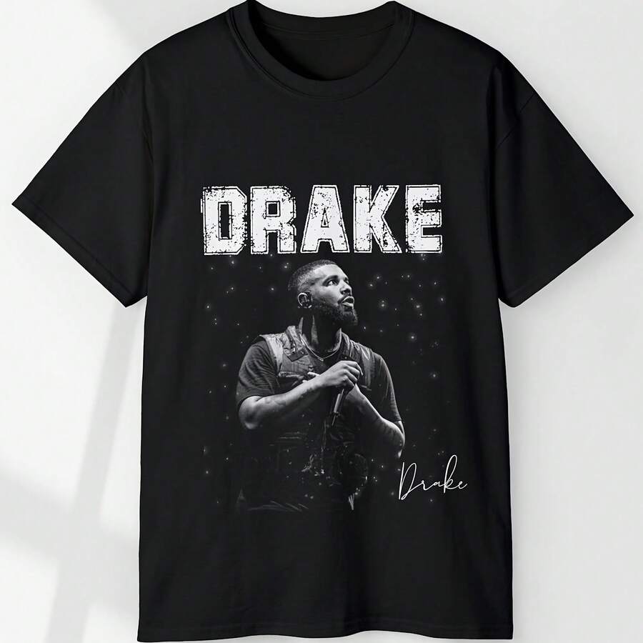 D.Rake T-Shirt, Rap Tee Concert Merch - Black - View 1
