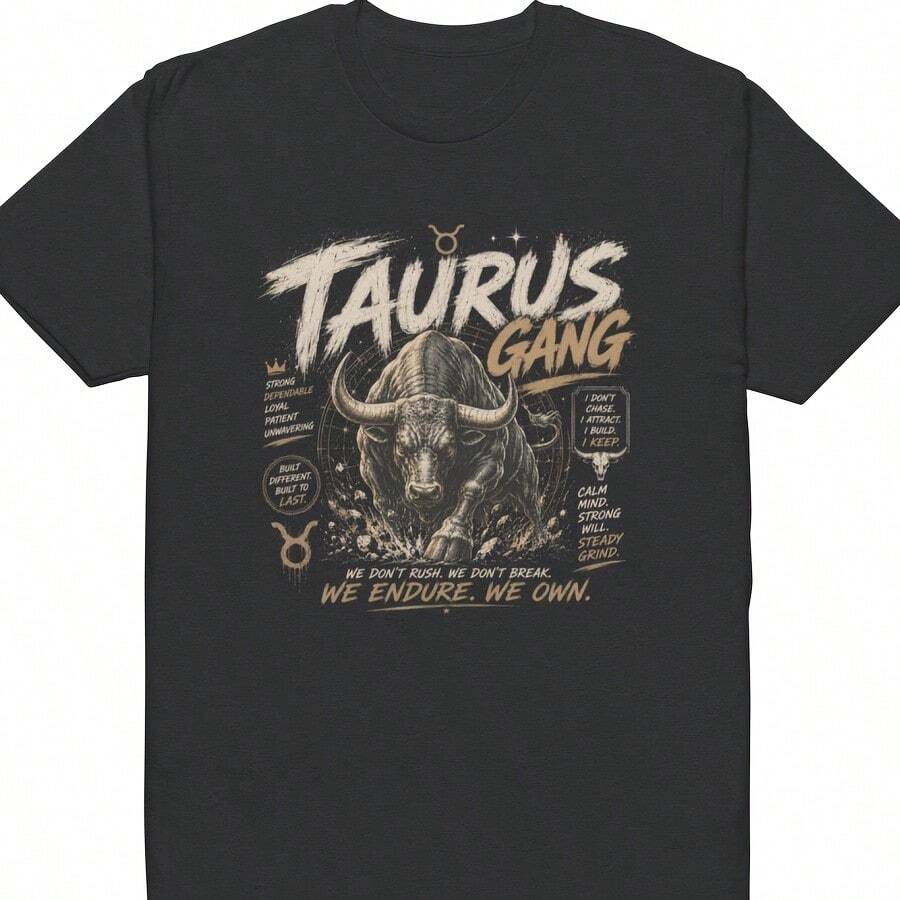Unisex Fitted T-Shirt - Next Levelss 6210 - Taurus - FREE SHIPPING - Black - View 1