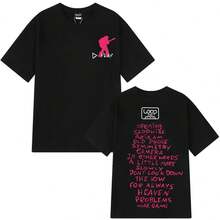T-Shirts mit Aufdruck der Ed Sheeran Loop Tour Australien 2026, modische T-Shirts für Männer und Frauen, lässige Baumwoll-T-Shirts im Hip-Hop-Stil, Streetwear - Schwarz - Übersicht 6