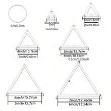 5pcs Hexagon Quilting Templates, Acrylic Material, Transparent, DIY Patchwork Cutting Craft Tool, 5 Sizes, With 3.5mm Seam Allowance, Suitable For Sewing Machine Projects - Multicolor - View 14