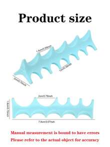 Silicone Fish Bone Pen Holder, Non-Slip Multi-Functional Nail Art Tool Storage - Multicolor - View 3