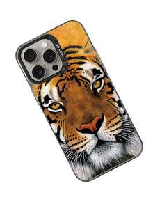 Capa de Telefone Tigre Animal Feroz - Compatível com Apple 17 Pro Max/16/15/14/13/12/11 Pro Max Plus, S26U/S25U/S24U/A56/A55/A56, Capa Protetora Anti-Queda - Multicolorido - Visão 5