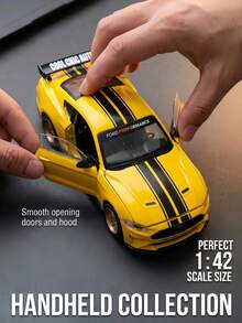 Detachable Assembly Car Model Alloy Toy, DIY Vehicle Toy Set, Educational Puzzle Toy, Children's Birthday Gift, Boys Toy Car, Mini Car Garden Toy - Yellow - View 3