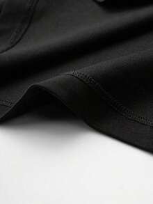 White Round-Neck T-Shirt For Women, 220 G, With A Design Inspired By Positive Thinking, Perfect For All Seasons And Washable. - Black - View 3