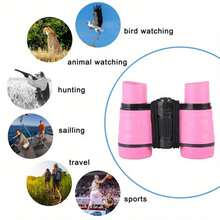 Shockproof Bird Watching Set Children's Adventure Gift Hunting Hiking Telescope Science Learning Toy Suitable For Boys And Girls Outdoor Exploration Nature Observation Equipment Random Color Depth - Orange - View 3