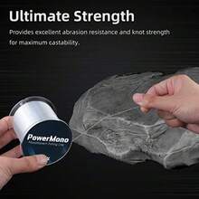 PowerMono Fishing Line, Ice Monofilament Fishing Line 300/500/1000Yds - Ultimate Gth, Shock Absorber, Suspend In Water, Knot Friendly 3-35LB, Low And High-Vis Available, Gift Decoration - Clear - View 3