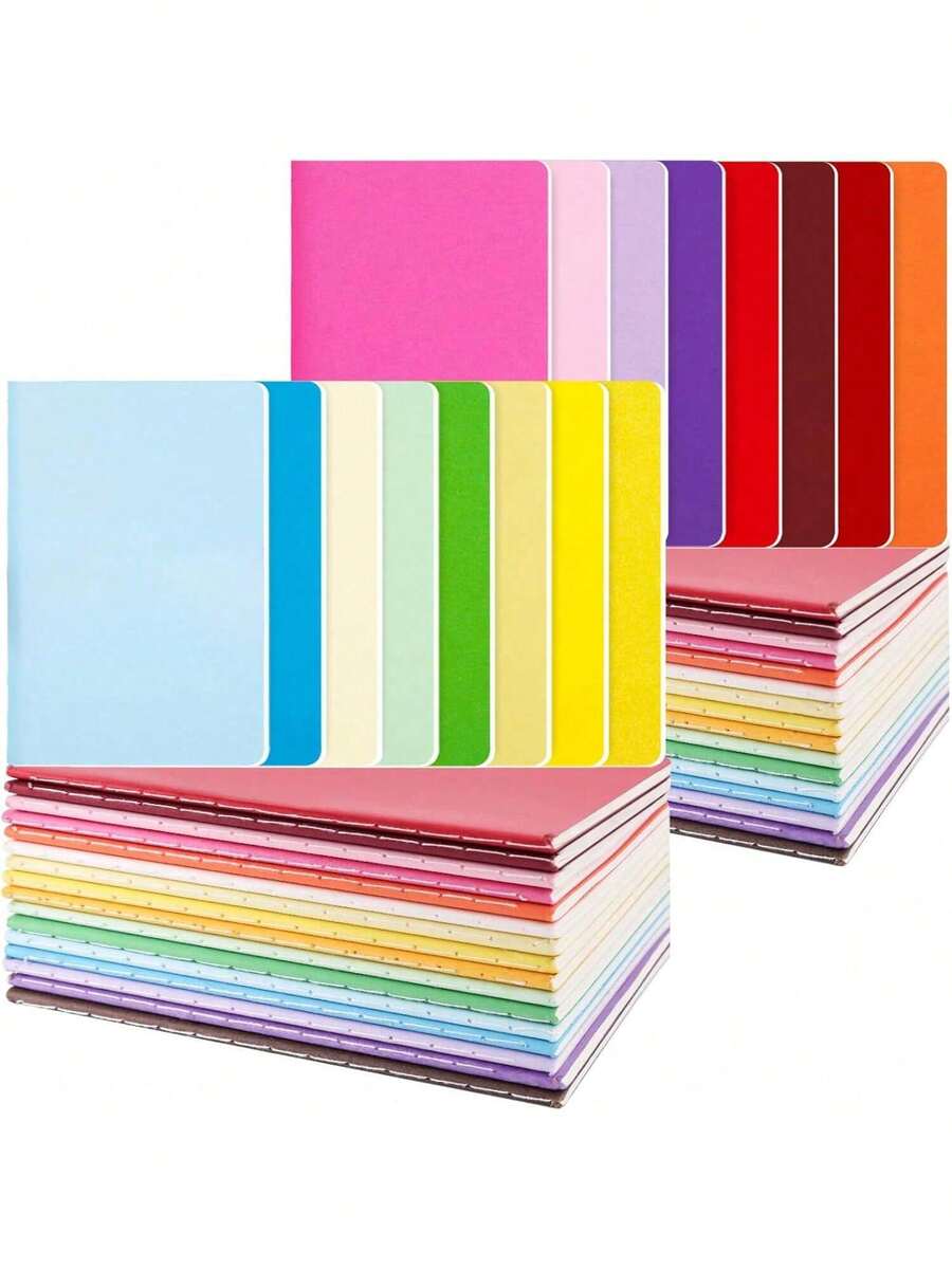 32pcs Mini Spiral Notebooks, Assorted Colors, Portable Memo Pads, Suitable For School And Office Use, Also A Great Gift.