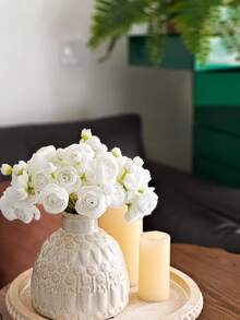 6 piezas de flores de peonía amarillas artificiales de 11.8 pulgadas, peonía y rosa artificiales, rosa falsa, mini peonía amarilla de seda, flores artificiales a granel para ramo de boda, decoración de mesa, despedida de soltera, decoración de habitación, decoración de otoño, arte de pared de sala de estar, decoración de Halloween - Multicolor - Ver 6