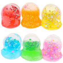 12 Peças Mini Conjunto de Slime de Cristal nas cores Vermelho, Verde, Azul, Rosa, Amarelo, Roxo, Adequado para Meninas, Lembrancinhas de Festa, Brinquedos Anti-Estresse para Meninos, Slime Macio DIY (30ml) - Multicolorido - Visão 11