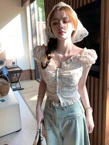 Women Tops - ホワイト - View 2