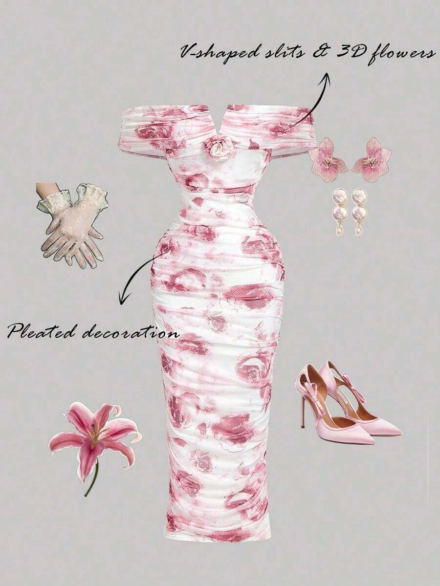 Plus Size Dresses - Multicolor - View 1