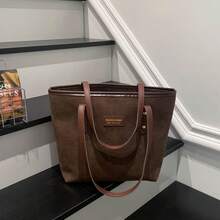 Bolso de mano moderno y versátil para mujer, estilo casual elegante con un toque de alta gama, bolso de hombro estiloso ideal para ir de compras. - blanquecino - Ver 9