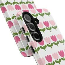 Spring Pink Tulips Floral Protective Case - 1 Piece Of Picture Color - View 2