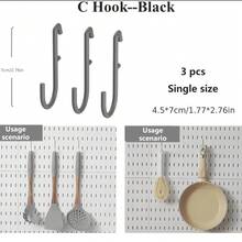畅销家居用品，仅适用于本店专用孔板，不适用于其他孔板。基础生活系列单件装免打孔壁挂式塑料孔板，多种组合配件，多功能收纳孔板配有各种收纳盒和金属挂钩，适用于车库工作台/家庭厨房收纳整理/办公室/手工室/浴室（28*28厘米）。本产品配有专用孔板。 - 白色 - 查看 44