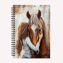 1 Amor Ecuestre: Diario del Entusiasta Ecuestre y Cuaderno Rayado para Artistas - Cuaderno con Encuadernación en Espiral, Regalo para Amantes de la Equitación, Entusiastas de la Equitación, Escritores - Encuadernación en Espiral Resistente, Adecuado para Uso Diario y Ocasiones Especiales, Útiles Escolares - caballo - Ver 6