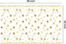FVABO What Will It Bee Gender Reveal Party Supplies Tablecloth, 3pcs Disposable He Or She Bumble Bee Gender Reveal Decorations Tablecover For Baby Shower, 86in X 55in - White - View 7