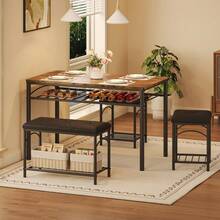 Dining Table & Chair Sets - Brown - View 3