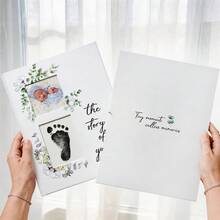 嬰兒紀念書 - 簡單嬰兒里程碑書適用於男孩或女孩 - 嬰兒日誌 & 懷孕回憶書 - 每月里程碑記錄嬰兒書適用於嬰兒派對 - 現代中性風格送給媽媽的禮物 - 嬰兒成長記錄本 - 查看 2