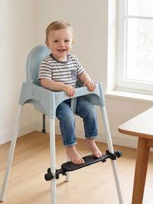 1pc Adjustable Non-Slip Baby Stroller Footrest, Universal Fit Infant Highchair Footboard - Black - View 8